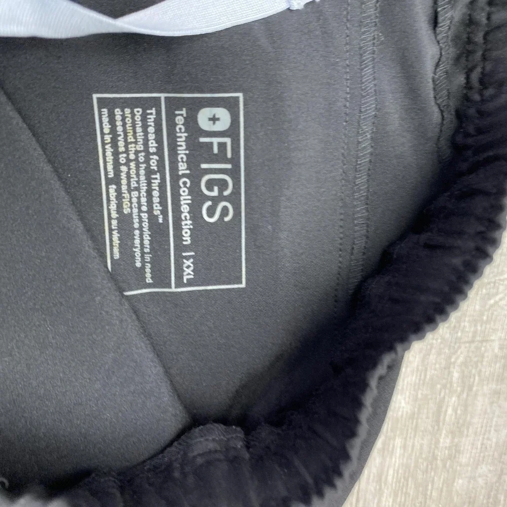 FIGS Pants Mens 2XL 30 Inseam Black Tansen Jogger Technical Collection Scrub